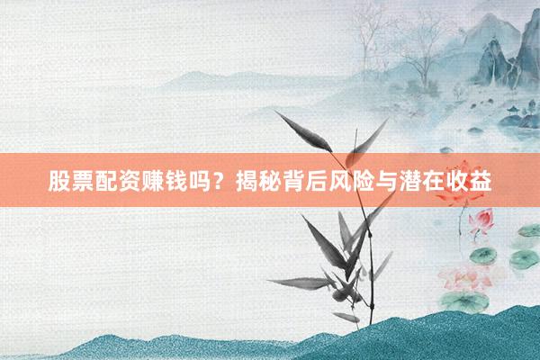 股票配资赚钱吗？揭秘背后风险与潜在收益