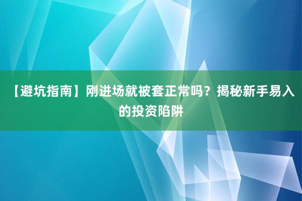 【避坑指南】刚进场就被套正常吗？揭秘新手易入的投资陷阱