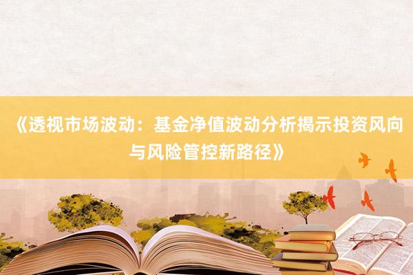 《透视市场波动：基金净值波动分析揭示投资风向与风险管控新路径》